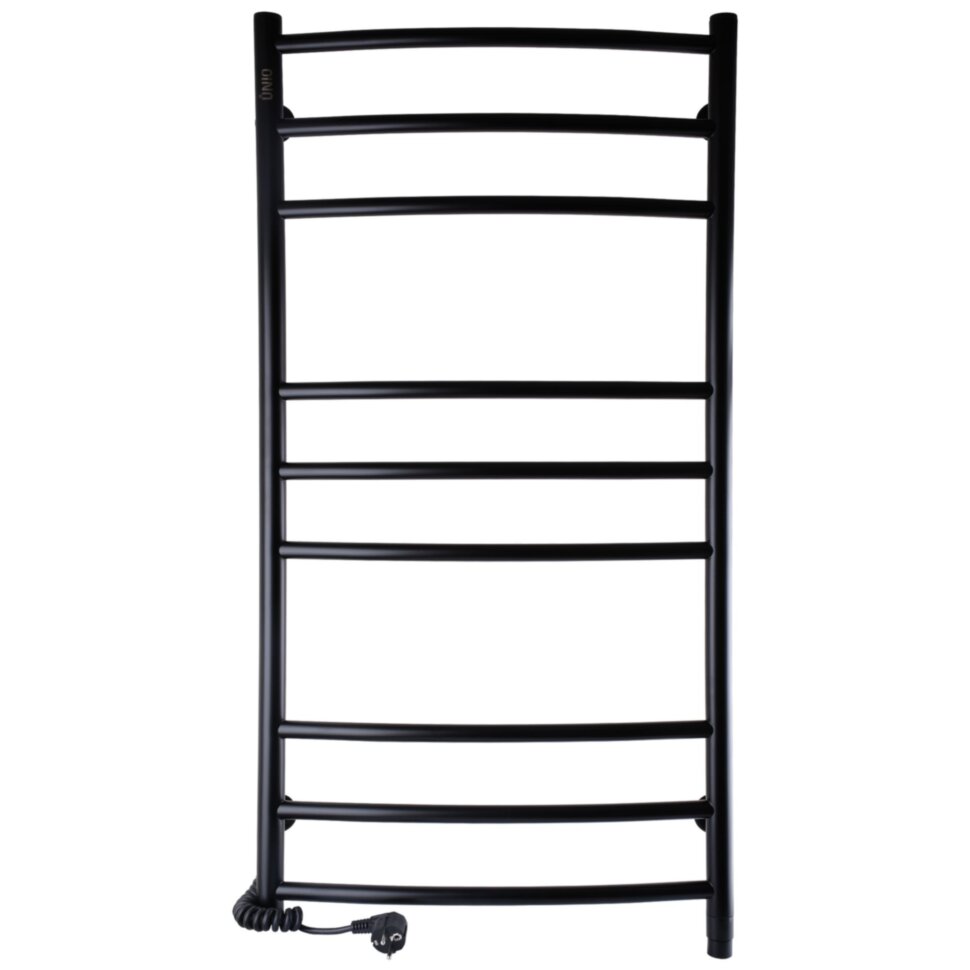Полотенцесушитель UNIO LDE EL 1000-500-9 BLK Лесенка Дуга Элит электро