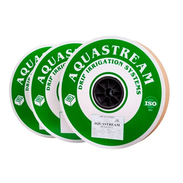 Капельная лента AquaStream капельницы через 10 см, расход 1 л/ч, длина 2000 м (D16-05-100-1-2000)
