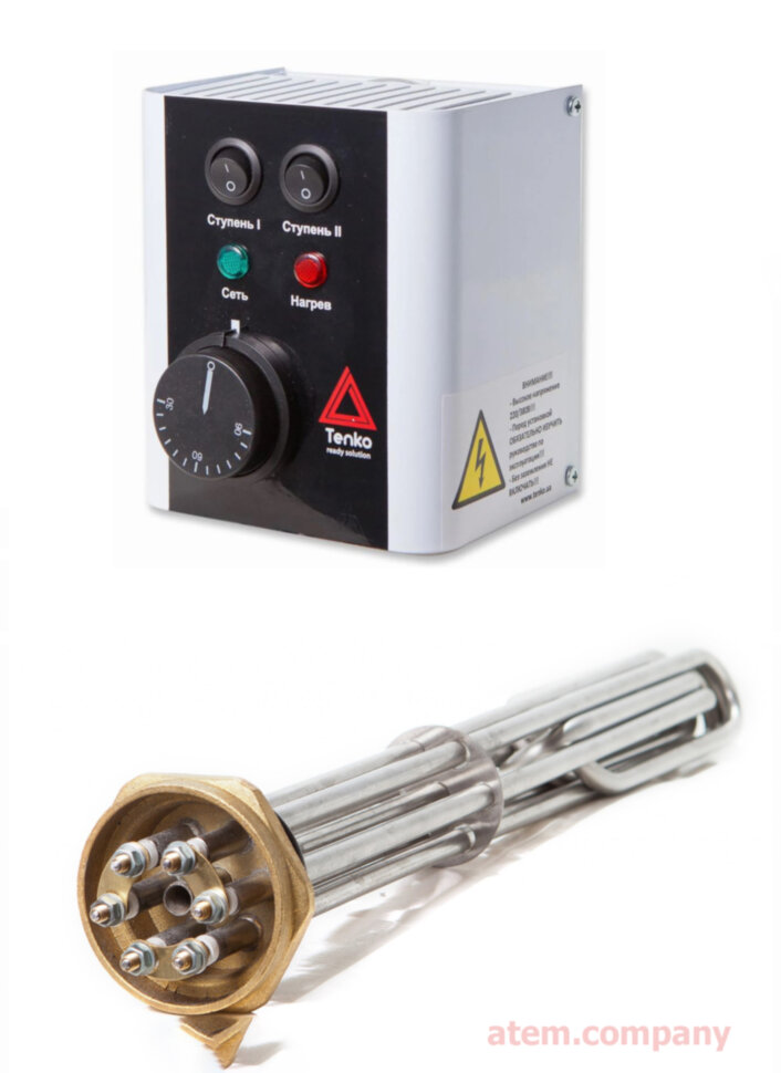Блок ТЭНов 3 кВт с блоком управления БК-220 для котла АТЕМ