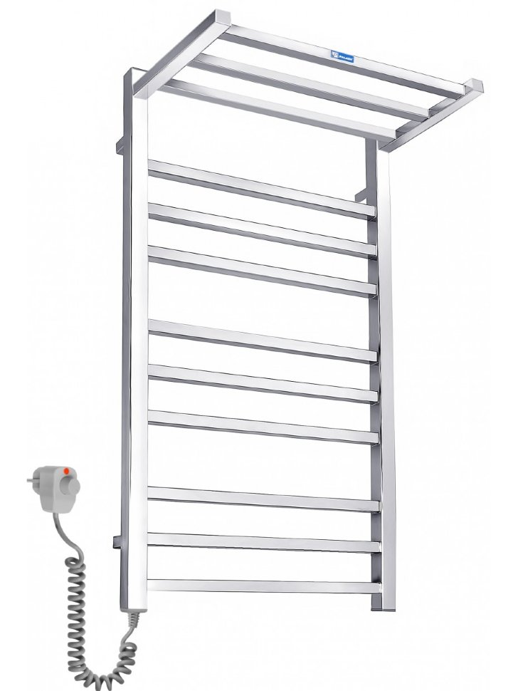 Полотенцесушитель Paladii Грация с полкой електро 900х500 ГРе002ПL
