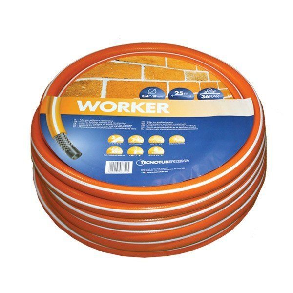Шланг садовый Tecnotubi Worker для полива диаметр 3/4 дюйма, длина 50 м (WR 3/4 50)