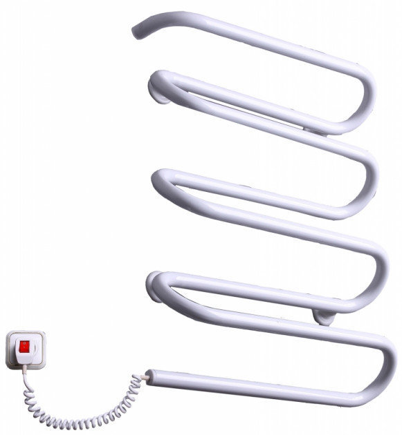 Элна Волна 8 Белая с регулятором t полотенцесушитель